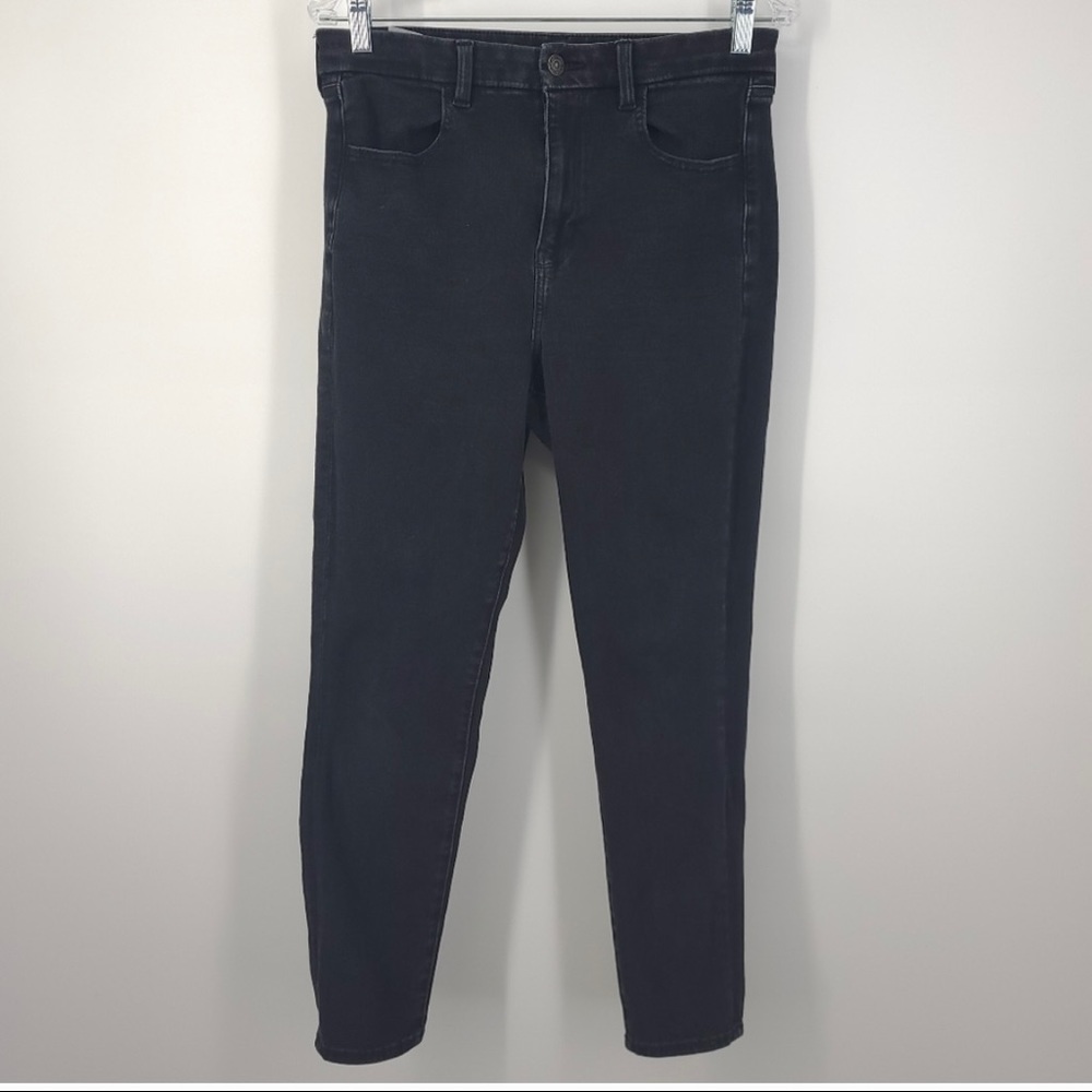 American Eagle Curvy Super Hi Rise Black Jeggings